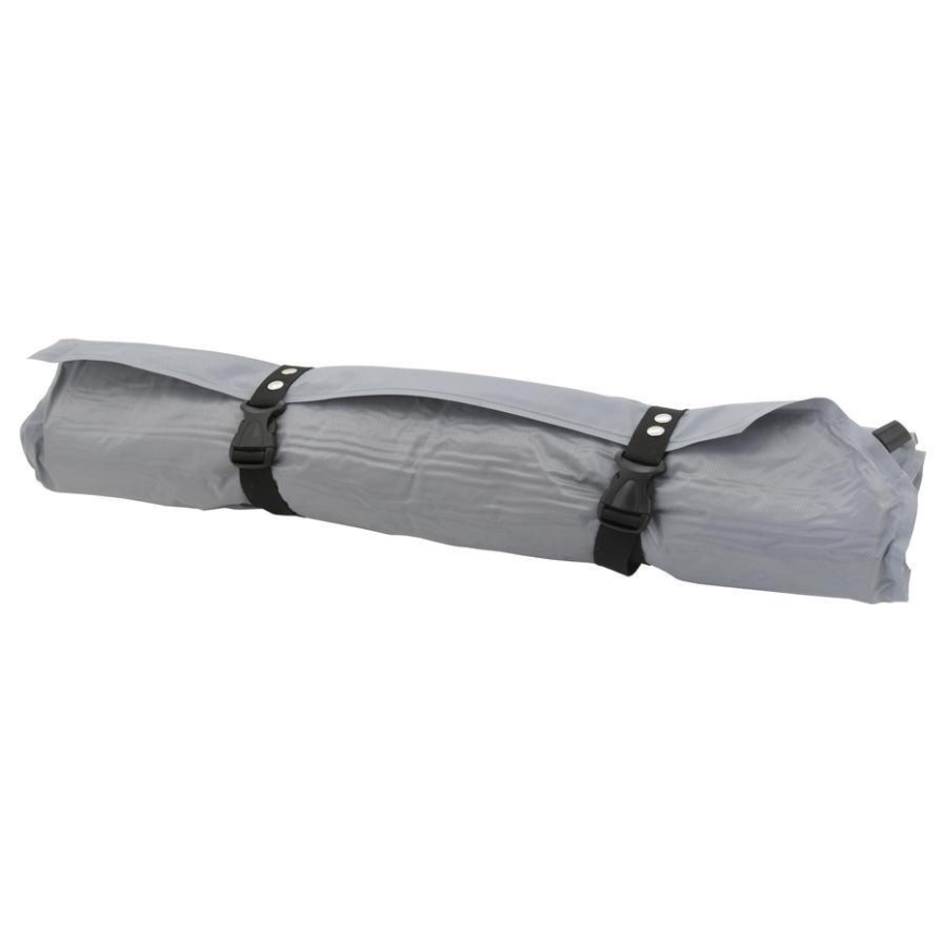 Colchão auto-insuflável com almofada 180x66 cm cinzento