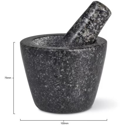 Cole&Mason - Almofariz de granito com pilão GRANITE diâmetro 10 cm