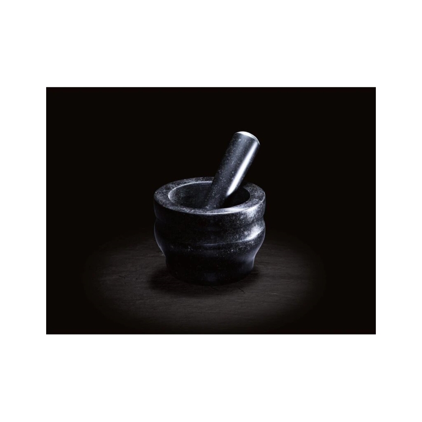 Cole&Mason - Almofariz de granito com pilão GRANITE diâmetro 14 cm granite/preto