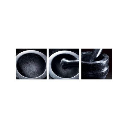 Cole&Mason - Almofariz de granito com pilão GRANITE diâmetro 14 cm granite/preto