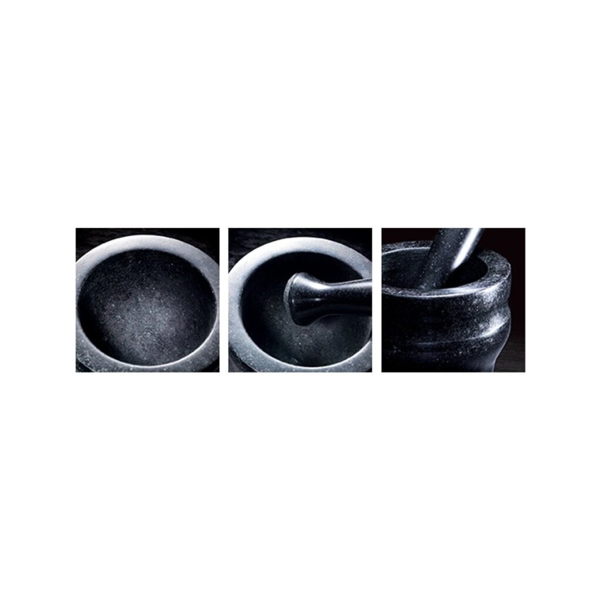 Cole&Mason - Almofariz de granito com pilão GRANITE diâmetro 14 cm granite/preto