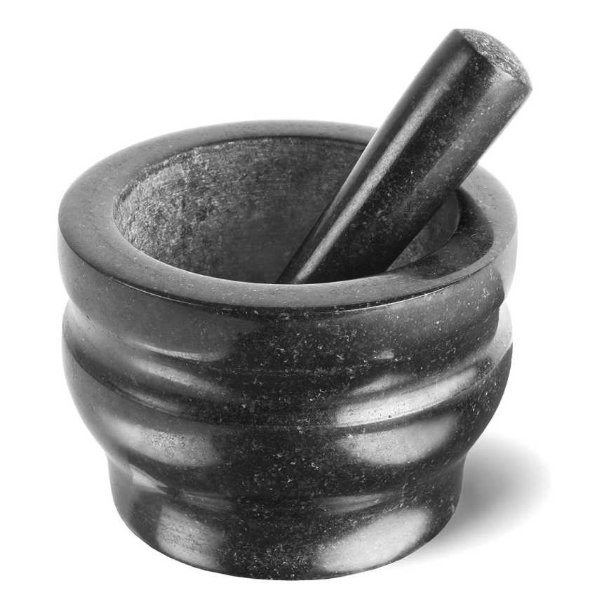 Cole&Mason - Almofariz de granito com pilão GRANITE diâmetro 18 cm granite/preto