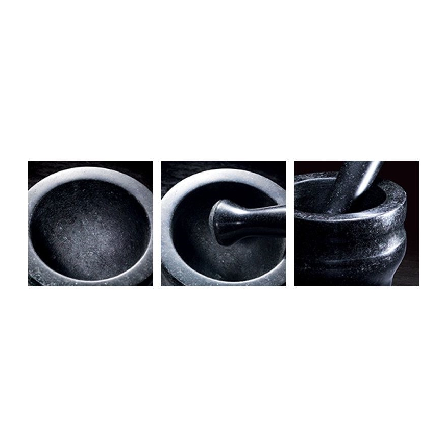 Cole&Mason - Almofariz de granito com pilão GRANITE diâmetro 18 cm granite/preto