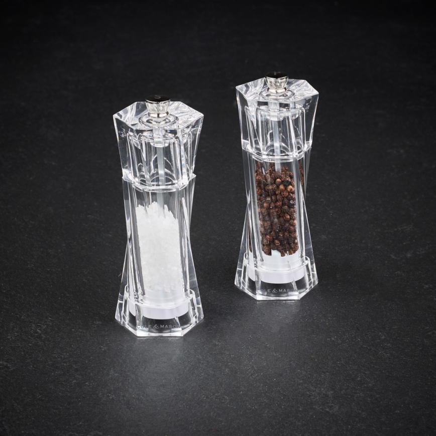 Cole&Mason - Conjunto de moedores de sal grosso e pimenta ALDEBURGH 2 pçs 14 cm