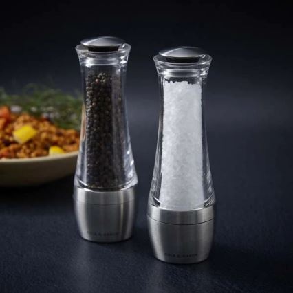 Cole&Mason - Conjunto de moedores de sal grosso e pimenta AMESBURY 2 pçs 19 cm