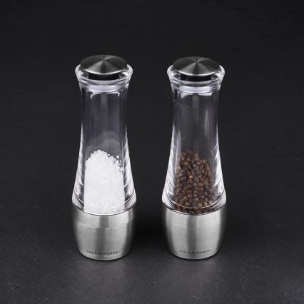 Cole&Mason - Conjunto de moedores de sal grosso e pimenta AMESBURY 2 pçs 19 cm