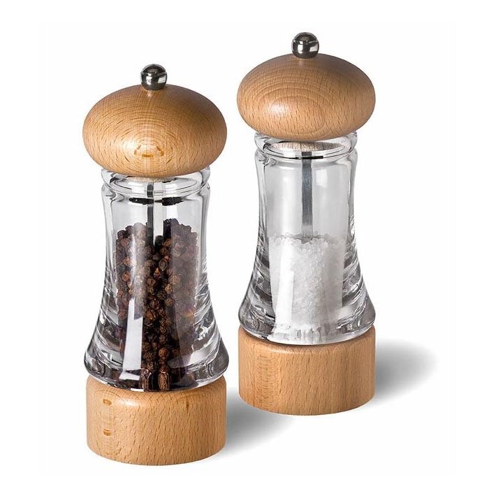 Cole&Mason - Conjunto de moedores de sal grosso e pimenta BASICS 2 pçs faia 16 cm