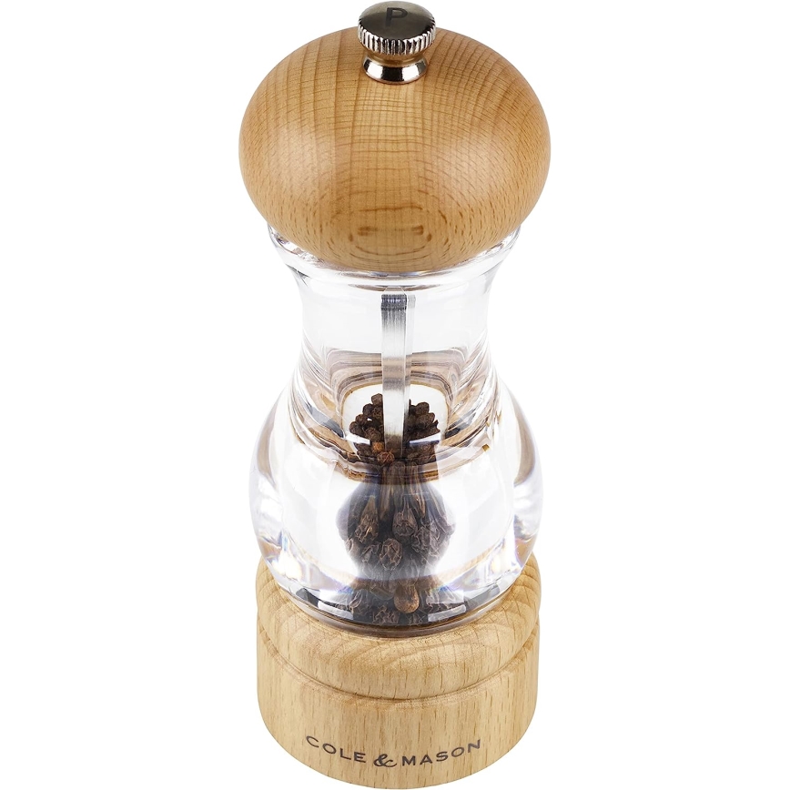 Cole&Mason - Conjunto de moedores de sal grosso e pimenta BEECH 2 pçs faia 16,5 cm