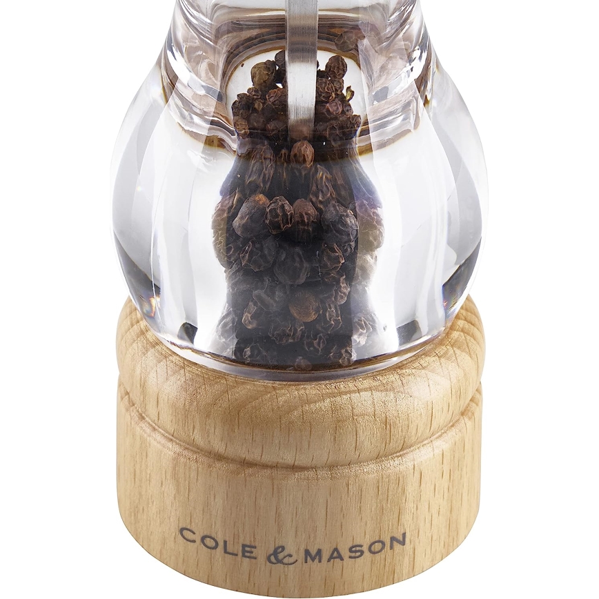 Cole&Mason - Conjunto de moedores de sal grosso e pimenta BEECH 2 pçs faia 16,5 cm