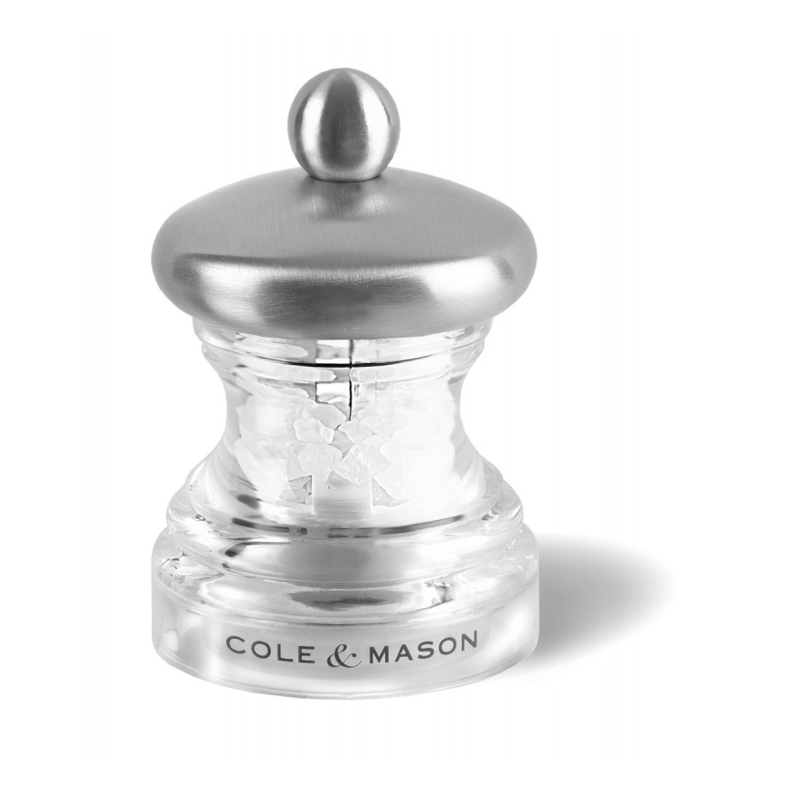 Cole&Mason - Conjunto de moedores de sal grosso e pimenta BUTTON 2 pçs 6,5 cm