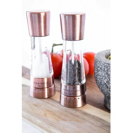 Cole&Mason - Conjunto de moedores de sal grosso e pimenta DERWENT 2 pçs 19 cm cobre