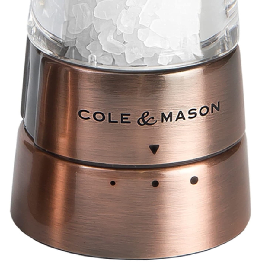 Cole&Mason - Conjunto de moedores de sal grosso e pimenta DERWENT 2 pçs 19 cm cobre
