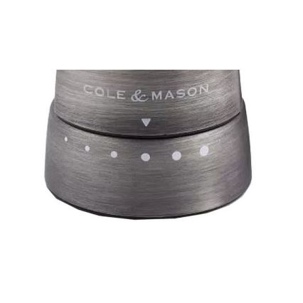 Cole&Mason - Conjunto de moedores de sal grosso e pimenta DERWENT 2 pçs 19 cm cromado mate