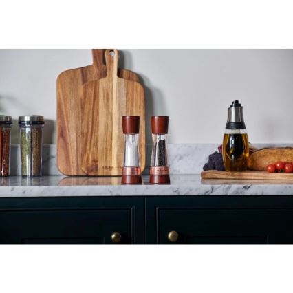 Cole&Mason - Conjunto de moedores de sal grosso e pimenta DERWENT 2 unid. 19 cm faia/castanho