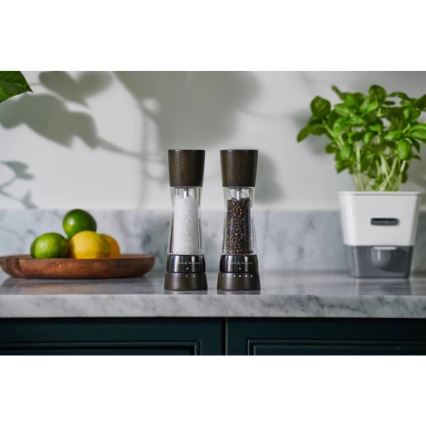 Cole&Mason - Conjunto de moedores de sal grosso e pimenta DERWENT 2 unid. 19 cm faia/preto