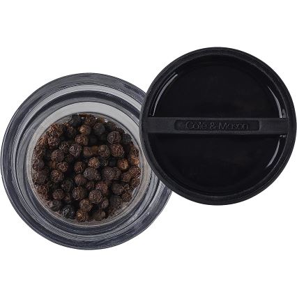 Cole&Mason - Conjunto de moedores de sal grosso e pimenta FLIP 2 pçs 15,4 cm preto