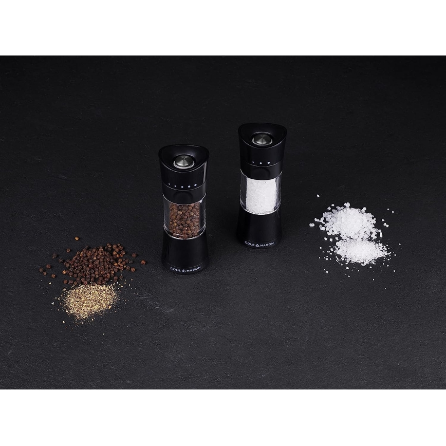 Cole&Mason - Conjunto de moedores de sal grosso e pimenta HARROGATE 2 pçs 15,4 cm