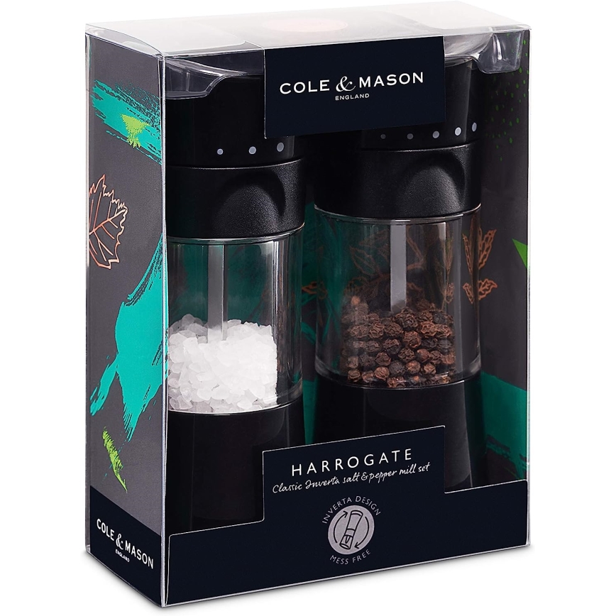 Cole&Mason - Conjunto de moedores de sal grosso e pimenta HARROGATE 2 pçs 15,4 cm