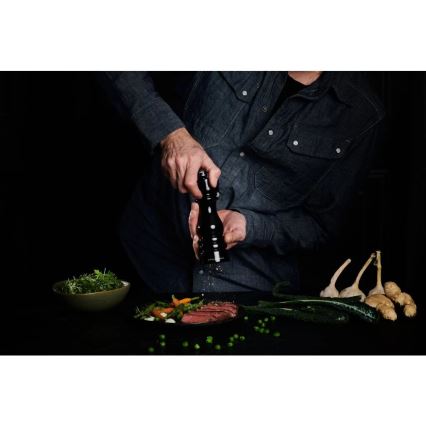 Cole&Mason - Conjunto de moedores de sal grosso e pimenta LONDON 2 unid. 18 cm faia/preto