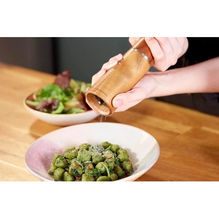 Cole&Mason - Conjunto de moedores de sal grosso e pimenta MARLOW acácia 2 pçs 18,5 cm