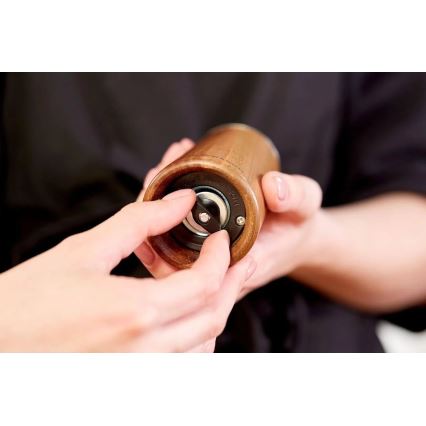 Cole&Mason - Conjunto de moedores de sal grosso e pimenta MARLOW acácia 2 pçs 18,5 cm