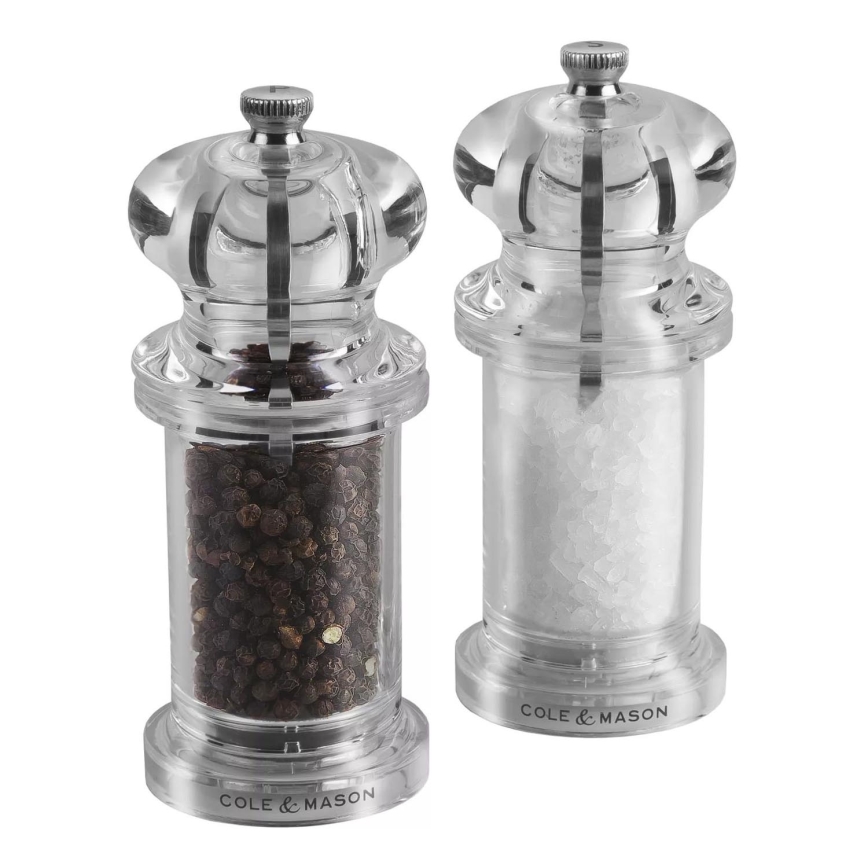 Cole&Mason - Conjunto de moedores de sal grosso e pimenta PRECISION MILLS 2 pçs 14 cm