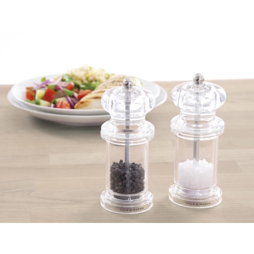 Cole&Mason - Conjunto de moedores de sal grosso e pimenta PRECISION MILLS 2 pçs 14 cm