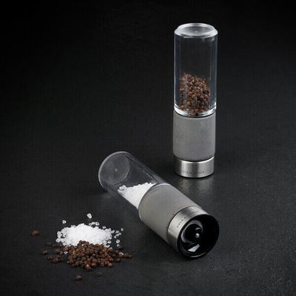 Cole&Mason - Conjunto de moedores de sal grosso e pimenta REGENT CONCRETE 2 pçs betão 18 cm