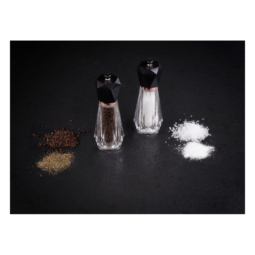 Cole&Mason - Conjunto de moedores de sal grosso e pimenta SOMERTON 2 pçs 18 cm