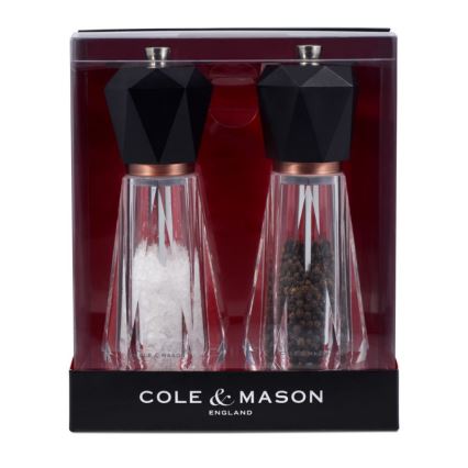 Cole&Mason - Conjunto de moedores de sal grosso e pimenta SOMERTON 2 pçs 18 cm