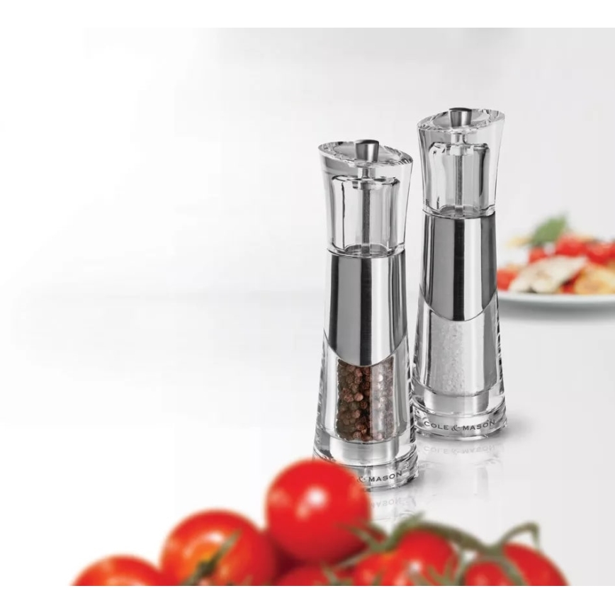 Cole&Mason - Conjunto de moinhos de sal e pimenta BOBBI 2 peças 18,5 cm