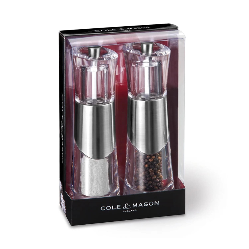 Cole&Mason - Conjunto de moinhos de sal e pimenta BOBBI 2 peças 18,5 cm