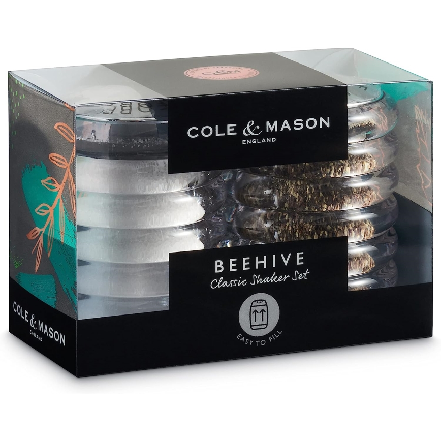 Cole&Mason - Dispensadores de sal e pimenta BEEHIVE 2 pçs 7 cm