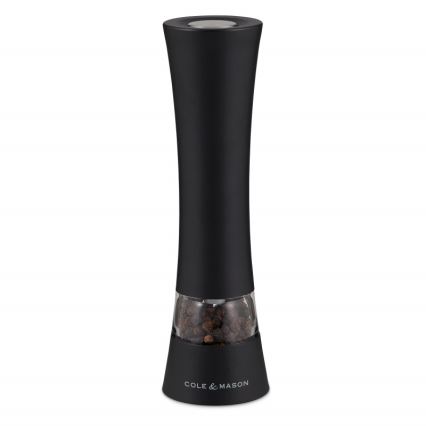 Cole&Mason - Moedor elétrico para sal ou pimenta BURFORD 4xAAA 18 cm preto
