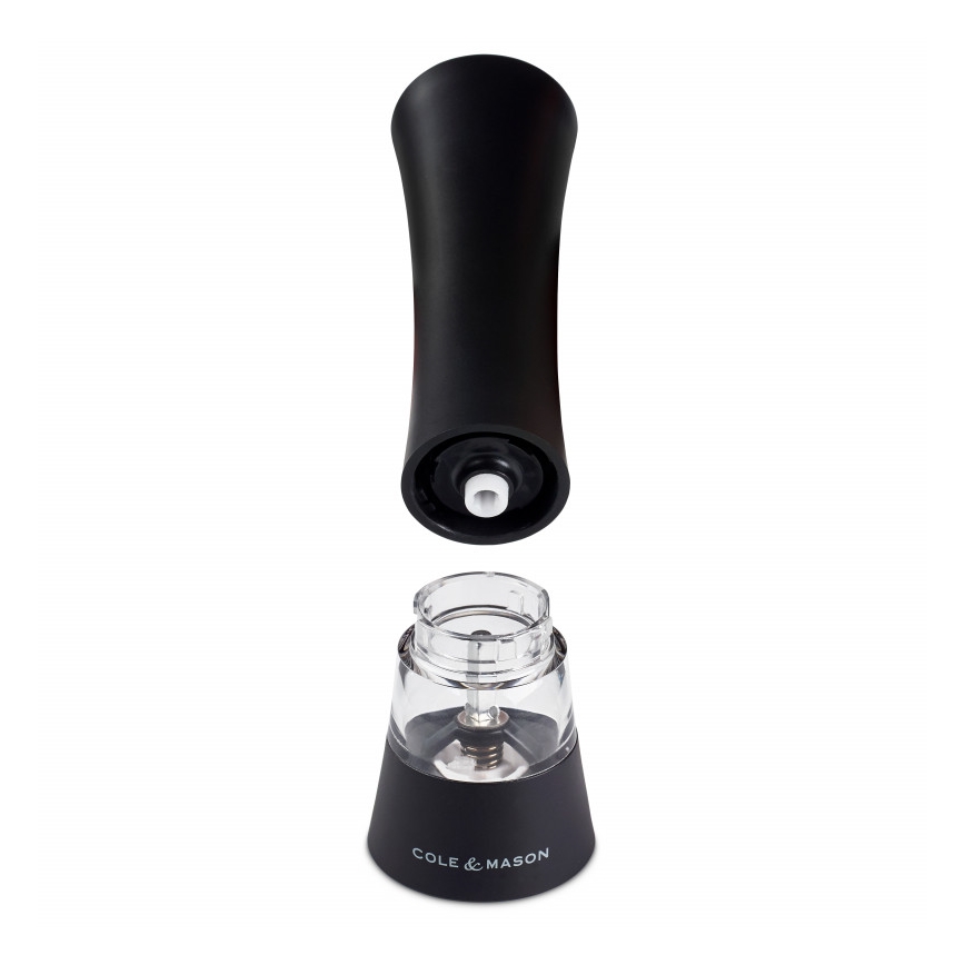 Cole&Mason - Moedor elétrico para sal ou pimenta BURFORD 4xAAA 18 cm preto