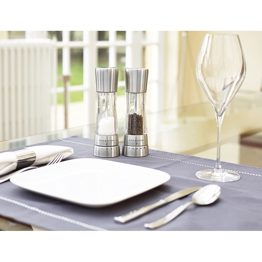 Cole&Mason - Moedor de pimenta DERWENT 19 cm cromado brilhante
