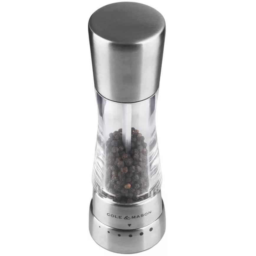 Cole&Mason - Moedor de pimenta DERWENT 19 cm cromado brilhante
