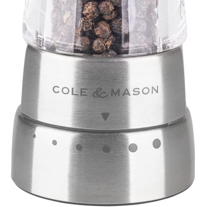 Cole&Mason - Moedor de pimenta DERWENT 19 cm cromado brilhante