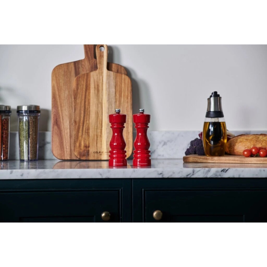 Cole&Mason - Moedor de pimenta LONDON 18 cm faia/vermelho