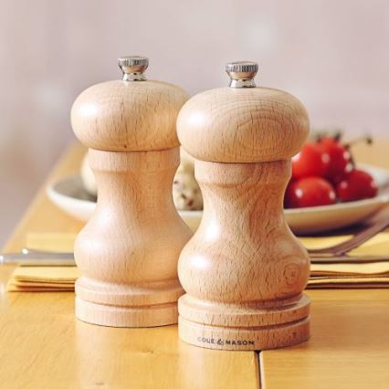 Cole&Mason - Moedor de sal grosso CAPSTAN BEECH faia 12 cm