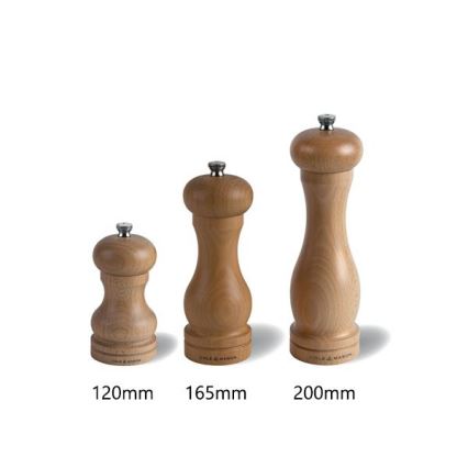Cole&Mason - Moedor de sal grosso CAPSTAN BEECH faia 12 cm