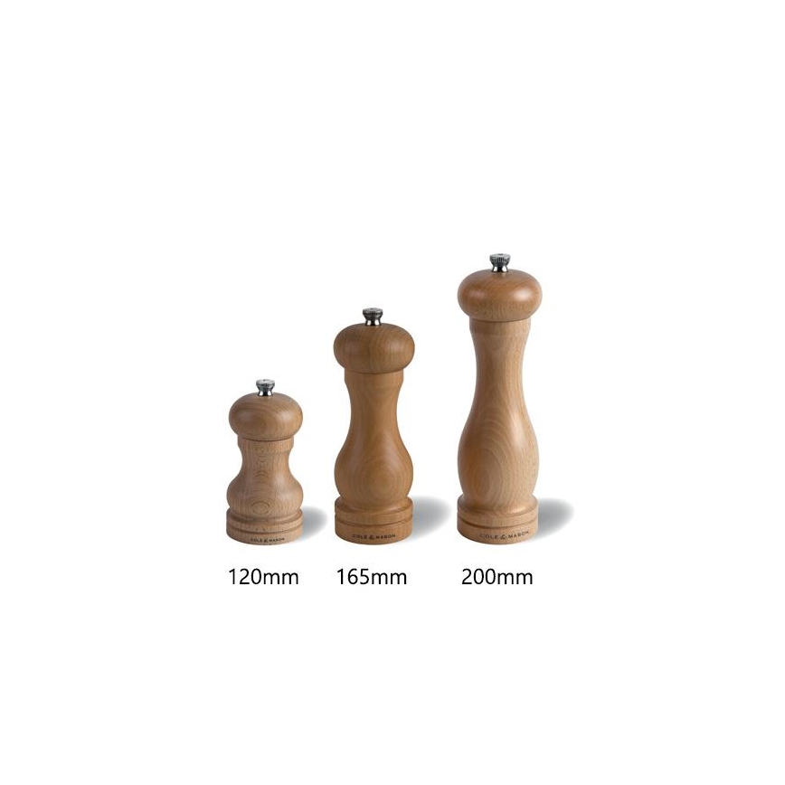 Cole&Mason - Moedor de sal grosso CAPSTAN BEECH faia 12 cm