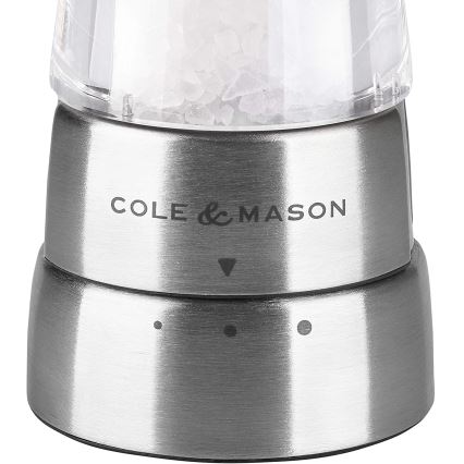 Cole&Mason - Moedor de sal grosso DERWENT 19 cm cromado brilhante