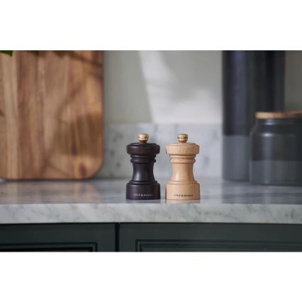 Cole&Mason - Moedor de sal grosso HOXTON 10,4 cm faia/castanho