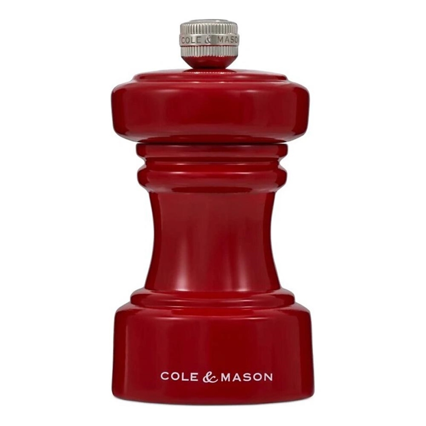 Cole&Mason - Moedor de sal grosso HOXTON 10,4 cm faia/vermelho