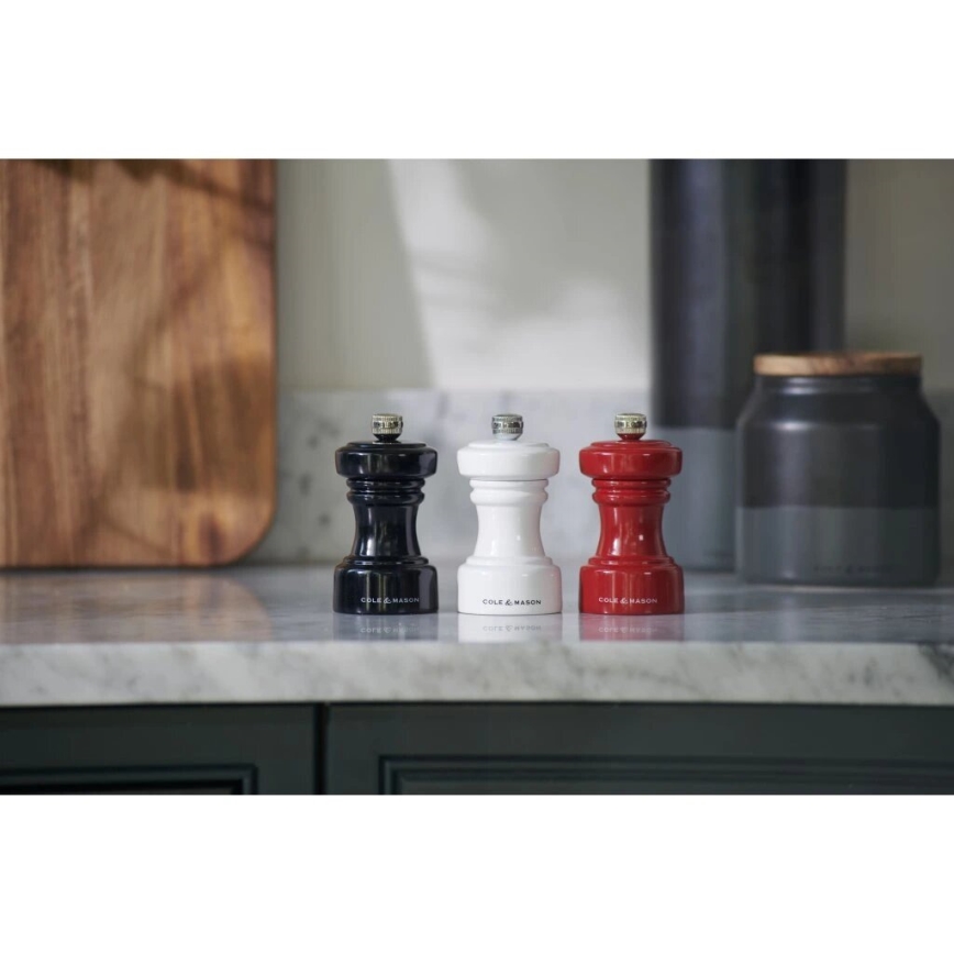 Cole&Mason - Moedor de sal grosso HOXTON 10,4 cm faia/vermelho
