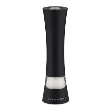 Cole&Mason - Moinho elétrico para sal ou pimenta BURFORD 4xAAA 18 cm preto