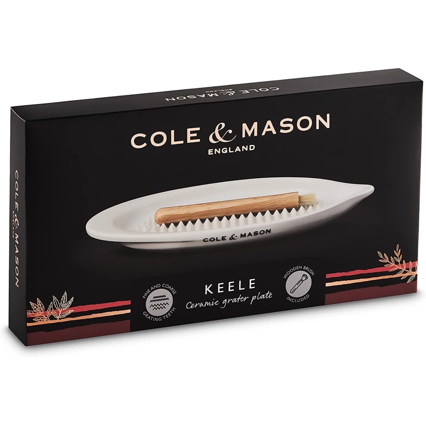 Cole&Mason - Ralador cerâmico com escova de madeira