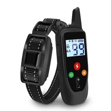 Coleira de treino elétrica para cães 52cm 500m 3,7V 300 mAh IP67