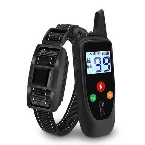 Coleira de treino elétrica para cães 52cm 500m 3,7V 300 mAh IP67
